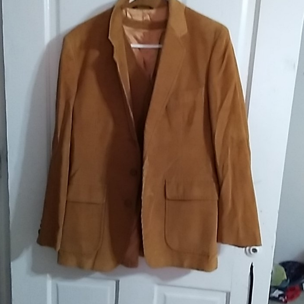 Men's dress jacket and vest gold